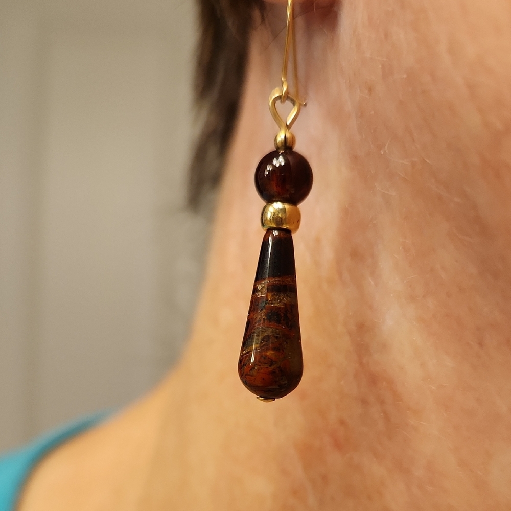 💕Garnet And Red Jasper Earrings💕